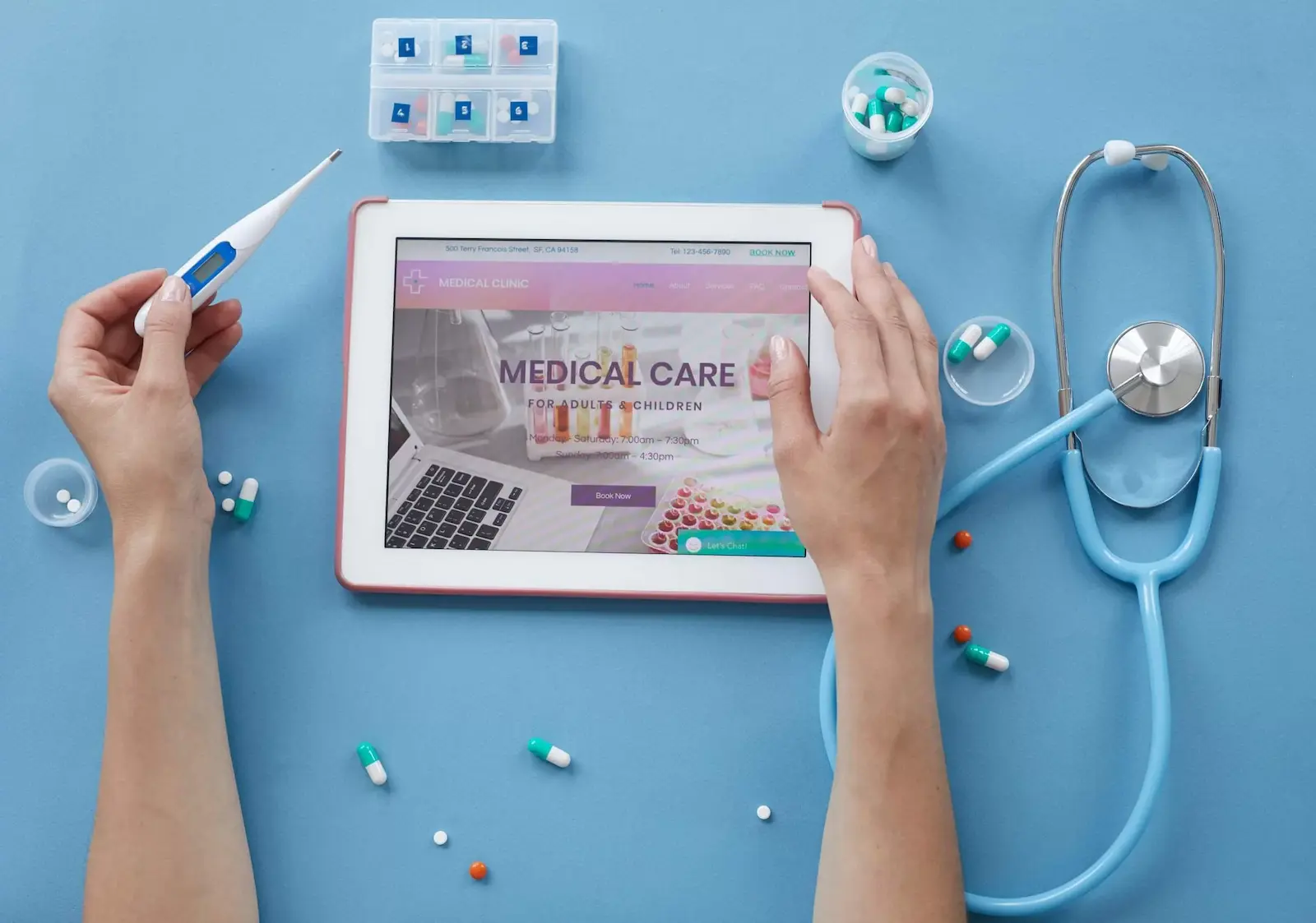 توسعه سایت پزشکی