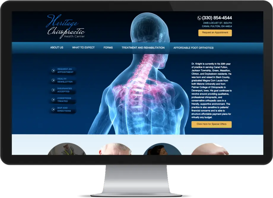 طراحی سایت پزشکی ارتوپد